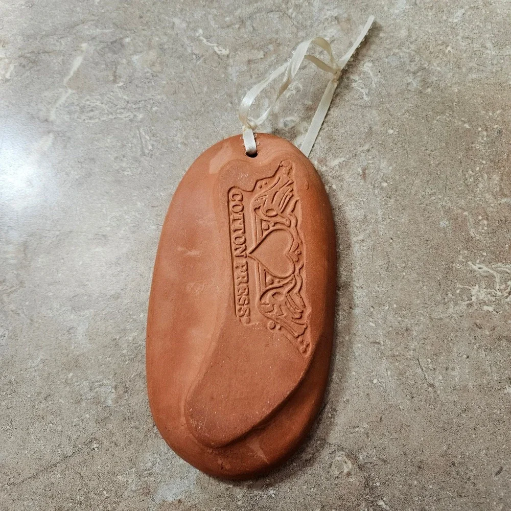 Cotton Press Angel Ornament Terracotta‎ Angel Mold cookie Press Religious Art